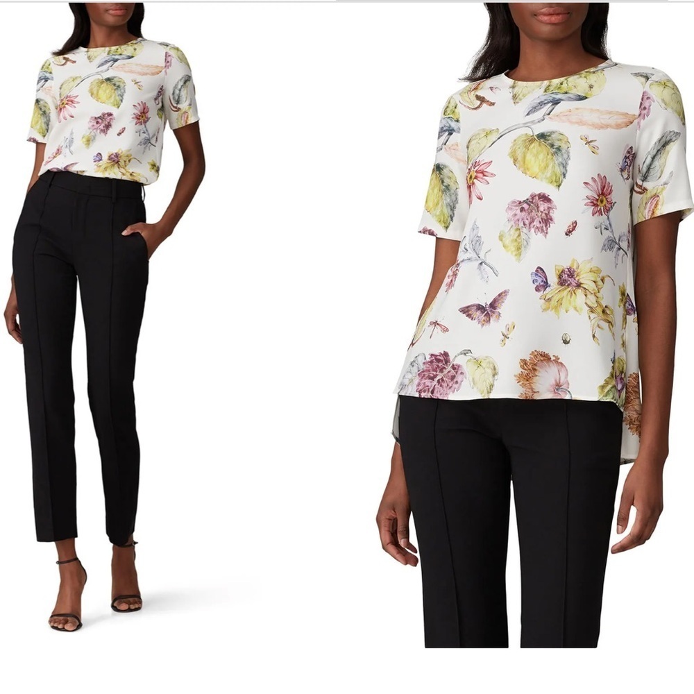 Adam Lippes Collective Floral Fauna Blouse size 2